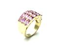 9ct Pink sapphire Cluster Ring