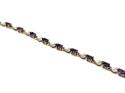 9ct Amethyst & Diamond Bracelet