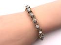 9ct Yellow Gold CZ Belcher Bracelet 8in