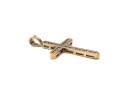 9ct Yellow Gold CZ Cross Pendant