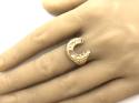 9ct Yellow Gold Horseshoe Ring