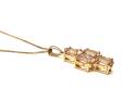 9ct Morganite Cluster Pendant & Chain