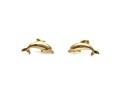 18ct Yellow Gold Dolphin Stud Earrings