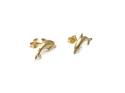 18ct Yellow Gold Dolphin Stud Earrings