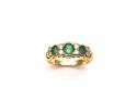 18ct Emerald & Diamond Ring