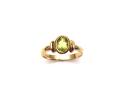 9ct Yellow Gold Peridot Solitaire Ring