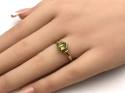 9ct Yellow Gold Peridot Solitaire Ring