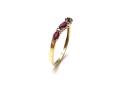 9ct Ruby & Diamond Wishbone Ring