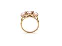 9ct Yellow Gold Morganite 3 Stone Ring