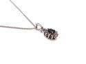 9ct Sapphire & Diamond Pendant & Chain