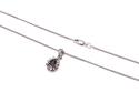 9ct Sapphire & Diamond Pendant & Chain