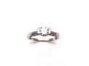 18ct White Gold Diamond Solitaire Ring