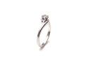 18ct White Gold Diamond Solitare Ring