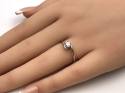 18ct White Gold Diamond Solitare Ring