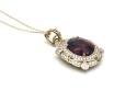 18ct Gold Garnet & Diamond Pendant