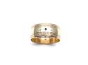 9ct Yellow Gold Patterned Wedding Ring