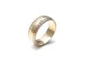 9ct Yellow Gold Patterned Wedding Ring