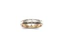 9ct 2 Colour Patterned Wedding Ring