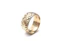 9ct Yellow Gold Patterned Wedding Ring