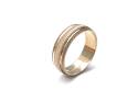 9ct Yellow Gold Patterned Wedding Ring