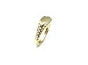 9ct Yellow & White Gold Signet Baby Ring