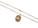 9ct Smokey Quartz Pendant & Chain