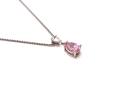 9ct Pink & White CZ Pendant & Chain