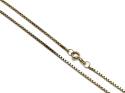 9ct Yellow Gold Box Chain 22 Inch