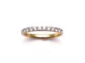 18ct Yellow Gold Diamond Eternity Ring 0.41ct