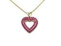 9ct Ruby & Diamond Pendant & Chain