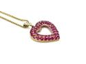 9ct Ruby & Diamond Pendant & Chain