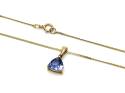 14ct Tanzanite Pendant & Chain