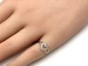 9ct Yellow Gold Babies CZ Cut Out Heart Ring