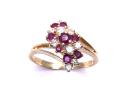 18ct Yellow Gold Ruby & Diamond Ring