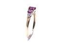 9ct Yellow Gold Ruby & Diamond Ring