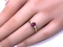 18ct Yellow Gold Ruby & Diamond Ring