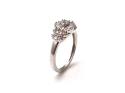 9ct White Gold Diamond Cluster Ring