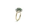 9ct Yellow Gold Emerald & Diamond Ring