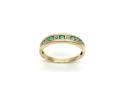 9ct Yellow Gold Emerald & Diamond Ring