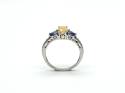 9ct Opal, Tanzanite & Diamond Ring