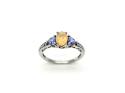 9ct Opal, Tanzanite & Diamond Ring