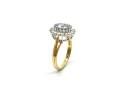 18ct Gold Aquamarine & Diamond Ring