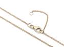 9ct Yellow Gold Diamond Circle Pendant & Chain