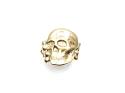 9ct Yellow Gold Skull & Crossbones Ring