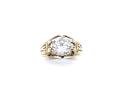 9ct Yellow Gold CZ Solitaire Ring