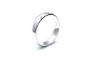 9ct White Gold Plain Wedding Ring