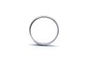 9ct White Gold Plain Wedding Ring