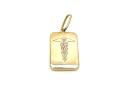 9ct Yellow Gold Medical Alert Pendant