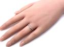 Platinum Diamond Wishbone Ring 0.45ct