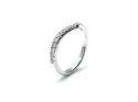 Platinum Diamond Wishbone Ring 0.45ct